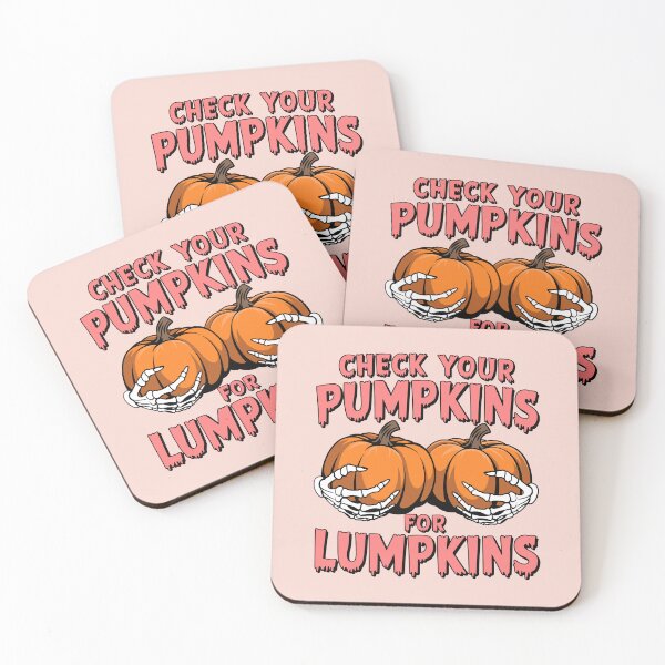 Item preview, Check Your Pumpkins for Lumpkins Breast Cancer Awareness Halloween Design designed and sold by NexaArts.