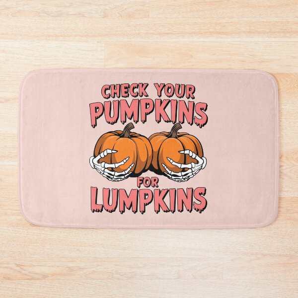 Item preview, Check Your Pumpkins for Lumpkins Breast Cancer Awareness Halloween Design designed and sold by NexaArts.