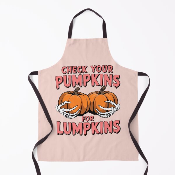 Item preview, Check Your Pumpkins for Lumpkins Breast Cancer Awareness Halloween Design designed and sold by NexaArts.