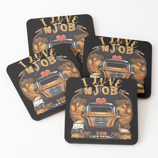 Item preview, I Love My Job, Truck Driver designed and sold by CottonWonders.