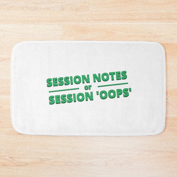 Item preview, Session Notes: Session Notes or Session ‘Oops’ designed and sold by musthavewords.