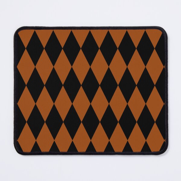Aperçu de l'œuvre Motif losanges arlequin marron et noir créée et vendue par PatternTitan.