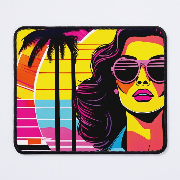 Item preview, Retro Lady 001 - 1970's Palm Tree Lady - 70's Classic designed and sold by QuarterMoon.