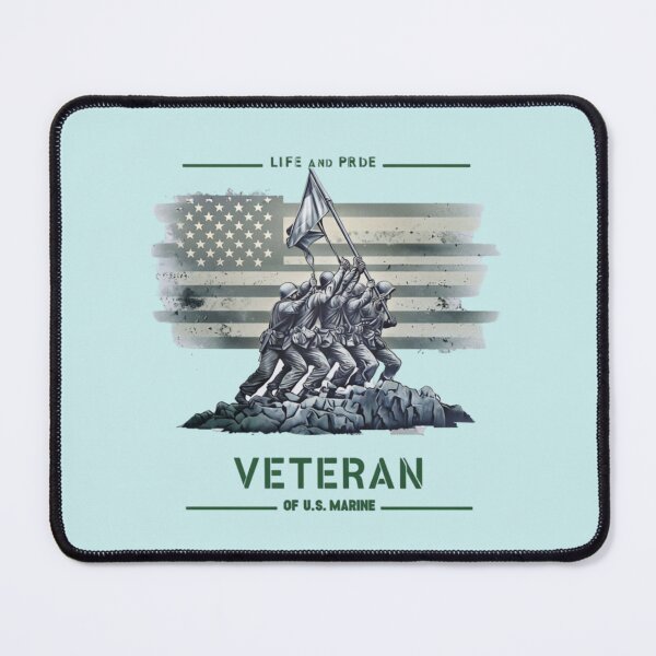 Item preview, Life and Pride: Veteran of US Marine designed and sold by Aise06.