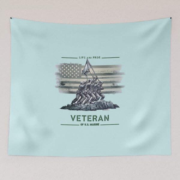 Item preview, Life and Pride: Veteran of US Marine designed and sold by Aise06.