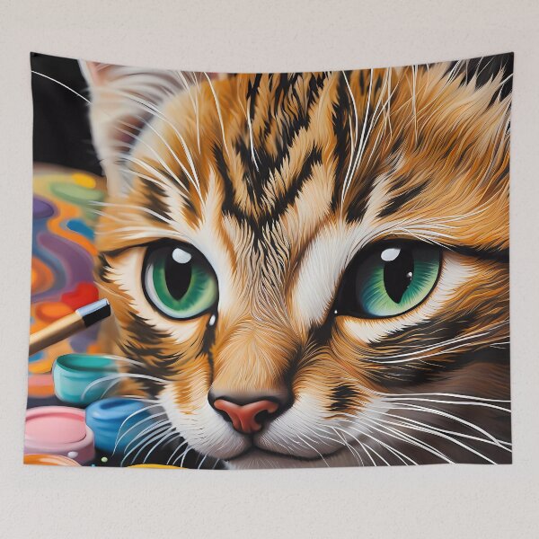 Item preview, Folk Art Kitten designed and sold by Colin Bentham.