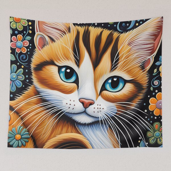Item preview, Folk Art Kitten designed and sold by Colin Bentham.