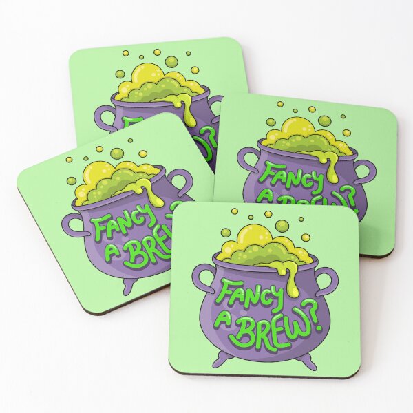 Item preview, Fancy A Brew? Witch Cauldron - Purple & Green designed and sold by Amy Farmer.