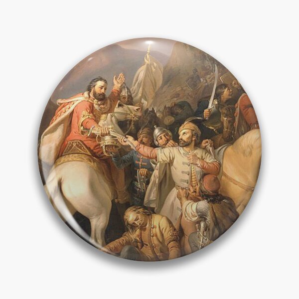 Item preview, Warrior Dezső Sacrifices his Life for King Charles Robert of Anjou - Molnár József  designed and sold by Vintage Designs +.