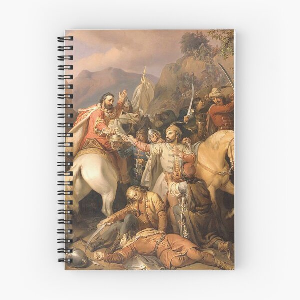Item preview, Warrior Dezső Sacrifices his Life for King Charles Robert of Anjou - Molnár József  designed and sold by Vintage Designs +.