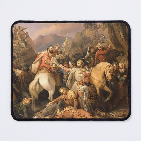 Item preview, Warrior Dezső Sacrifices his Life for King Charles Robert of Anjou - Molnár József  designed and sold by Vintage Designs +.
