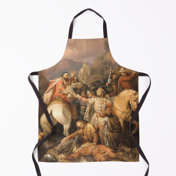Item preview, Warrior Dezső Sacrifices his Life for King Charles Robert of Anjou - Molnár József designed and sold by Vintage Designs +.