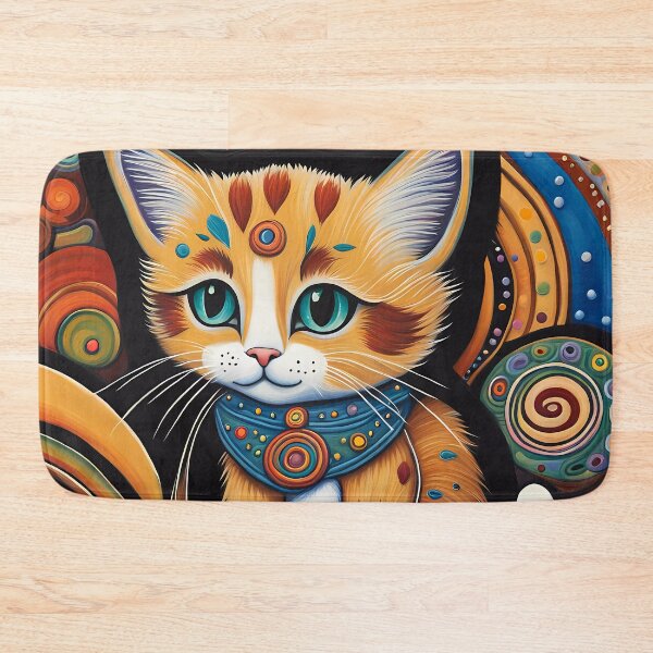 Item preview, Folk Art Kitten designed and sold by Colin Bentham.