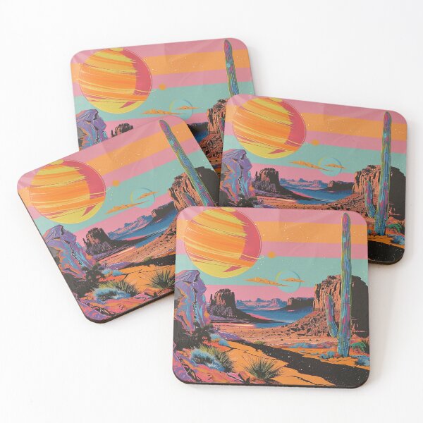 Item preview, Desert Planet Retro Pop Art 7 designed and sold by AstroRisq.