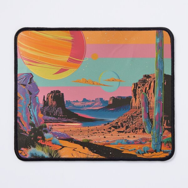 Item preview, Desert Planet Retro Pop Art 7 designed and sold by AstroRisq.