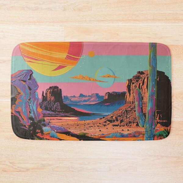 Item preview, Desert Planet Retro Pop Art 7 designed and sold by AstroRisq.