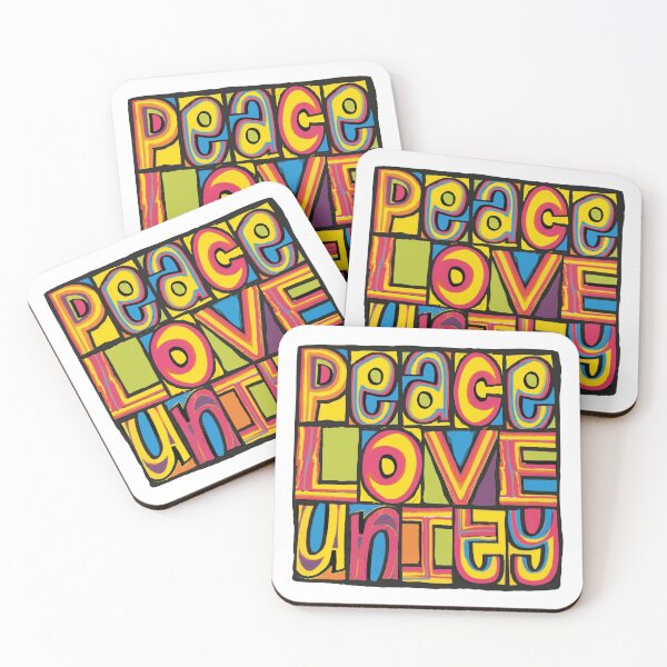 Item preview, 'PEACE-LOVE-UNITY' Happy Mondays Style Design designed and sold by Rodney's Marketplace.