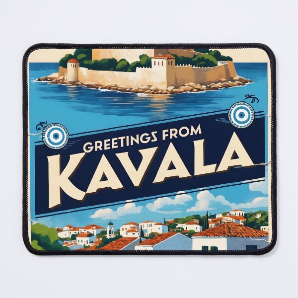 Item preview, Kavala Eastern Macedonia and Thrace Greece Postcard Vintage Retro Travel Vintage designed and sold by TravelPostcardGems.