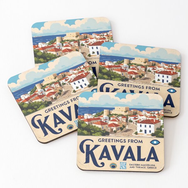 Item preview, Kavala Eastern Macedonia and Thrace Greece Postcard Vintage Retro Travel Vintage designed and sold by TravelPostcardGems.