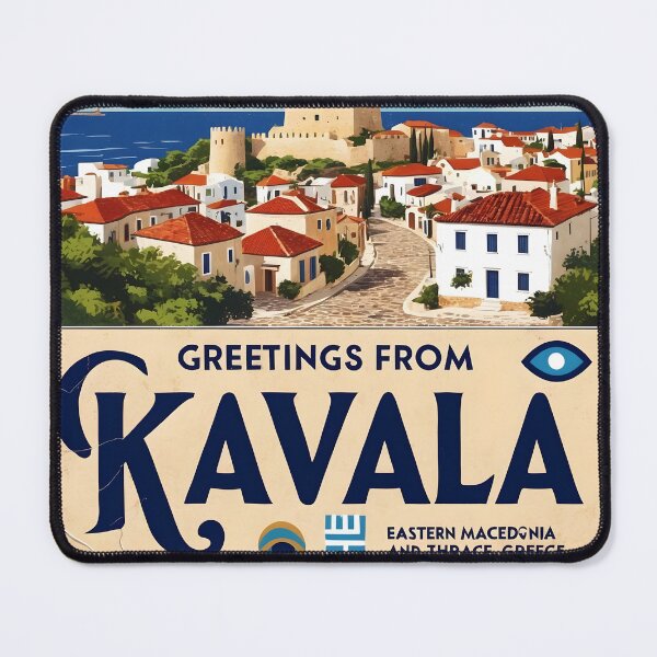Item preview, Kavala Eastern Macedonia and Thrace Greece Postcard Vintage Retro Travel Vintage designed and sold by TravelPostcardGems.