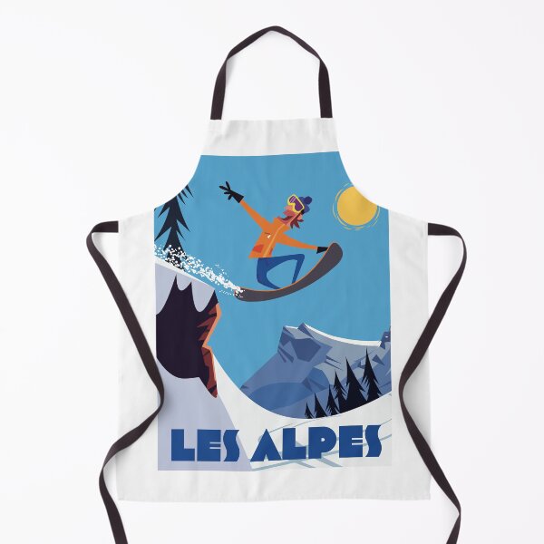 Item preview, Les Alpes Snowboarder poster designed and sold by Gary Godel.