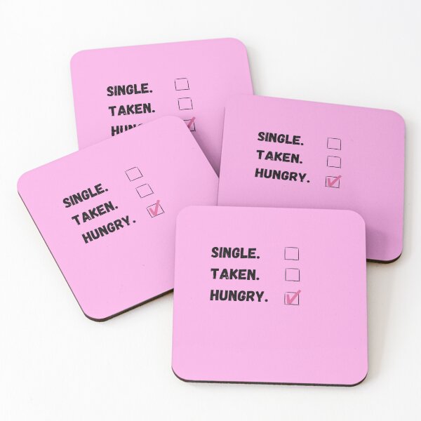 Item preview, Single? Taken? No Hungry Funny joke designed and sold by BlissThreads.