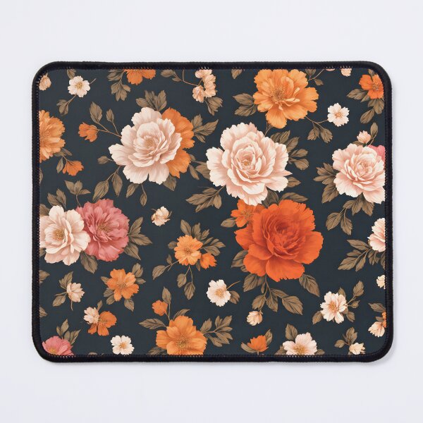 Item preview, Retro Floral in Orange and Pink designed and sold by Rambarde-Knight.