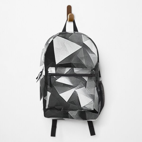 Item preview, Monochrome Geometric Chaos of Triangles designed and sold by TotemTrovia.