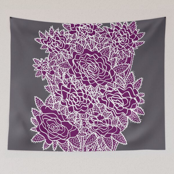 Item preview, purple flowers, designed and sold by Krzysztof Patalas.