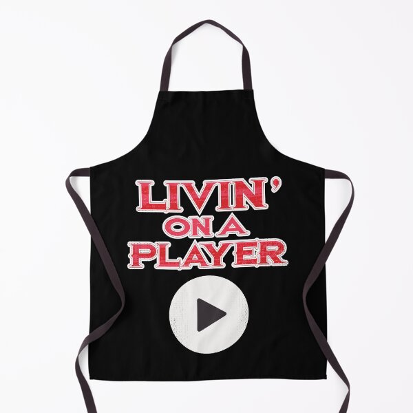 Item preview, Livin on a Player - Play Button designed and sold by MEWSnSWAG.
