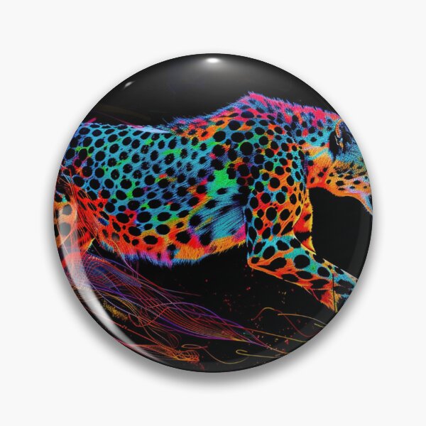 Item preview, Cheetah on the Run Neon Art 1 designed and sold by AstroRisq.