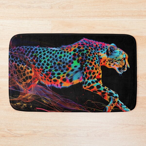 Item preview, Cheetah on the Run Neon Art 1 designed and sold by AstroRisq.