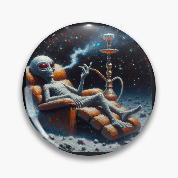 Item preview, Weed Smoking Alien designed and sold by Halifaxartguy.