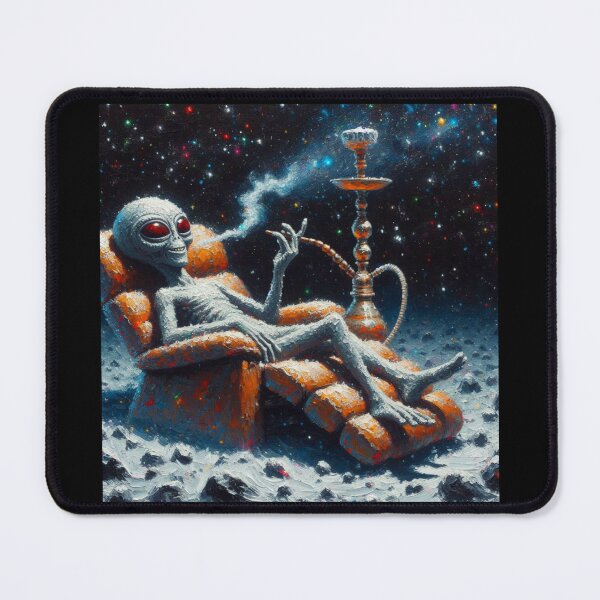 Item preview, Weed Smoking Alien designed and sold by Halifaxartguy.