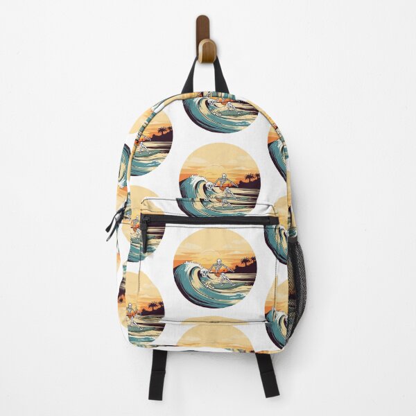 Item preview, Cute love and humor design of a skeleton and a skull, surfing as a couple. Sub Surf. Perfect gift. designed and sold by StyleFused.