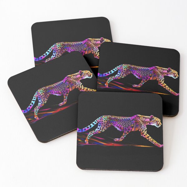 Item preview, Cheetah on the Run Neon Art 2 designed and sold by AstroRisq.