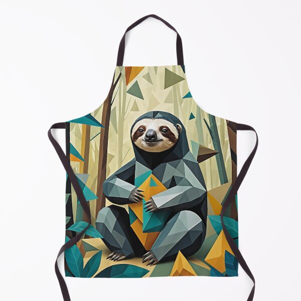 Item preview, Kawaii Sloth Whimsical Wild Life Abstract Vintage Zentangle Art designed and sold by Witty Shirts.
