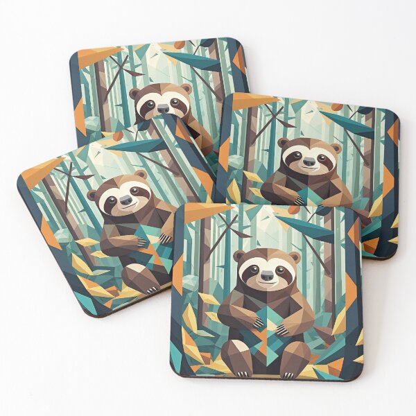 Item preview,  Kawaii Sloth Whimsical Wild Life Abstract Vintage Zentangle Art designed and sold by Witty Shirts.