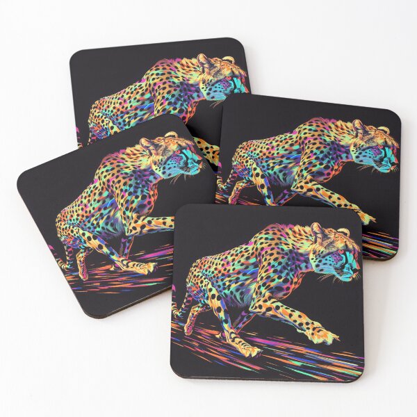 Item preview, Cheetah on the Run Neon Art 3 designed and sold by AstroRisq.
