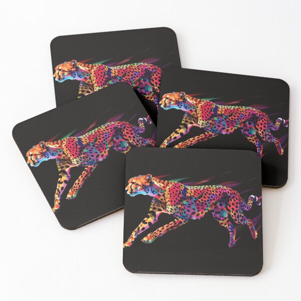 Item preview, Cheetah on the Run Neon Art 4 designed and sold by AstroRisq.