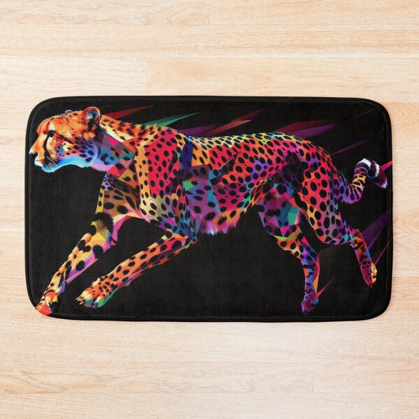 Item preview, Cheetah on the Run Neon Art 4 designed and sold by AstroRisq.