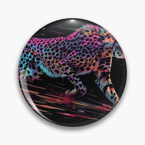 Item preview, Cheetah on the Run Neon Art 5 designed and sold by AstroRisq.