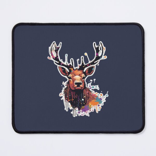 Item preview, Elk Art With Paint Splatter designed and sold by Planetporridge.