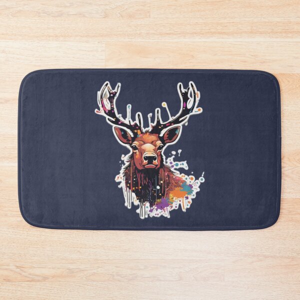Item preview, Elk Art With Paint Splatter designed and sold by Planetporridge.