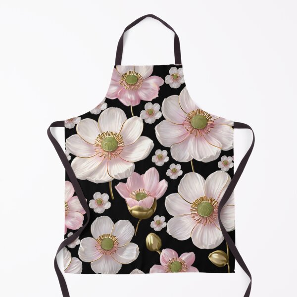 Item preview, A seamless pattern of delicate white anemone flowers designed and sold by Tchoice.