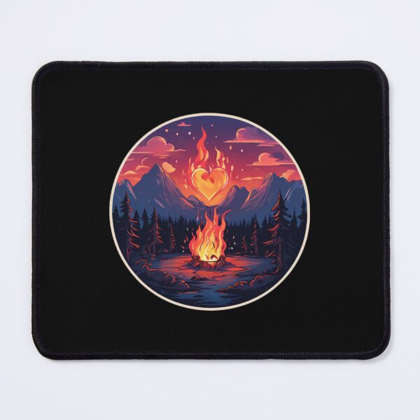 Item preview, Camp Fire Heart designed and sold by Planetporridge.