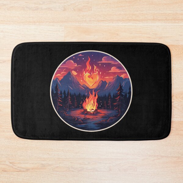 Item preview, Camp Fire Heart designed and sold by Planetporridge.