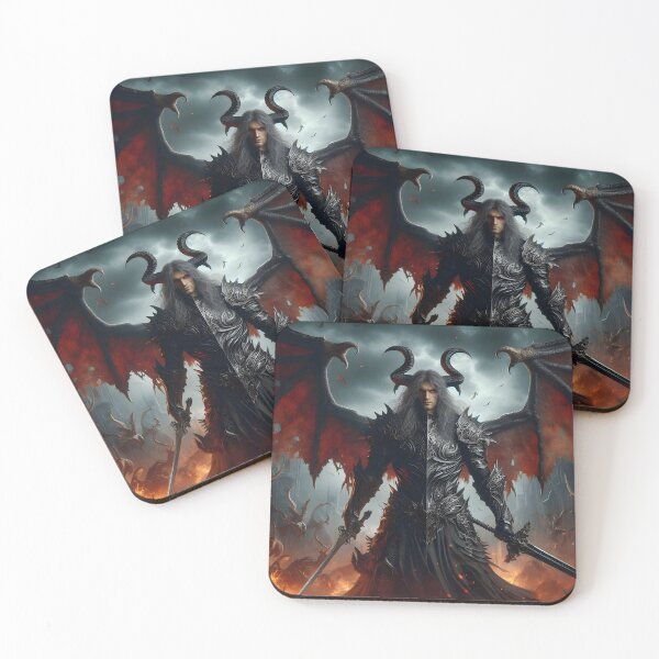 Item preview, Tiefling Demon Warrior designed and sold by GalleryBrisArt.