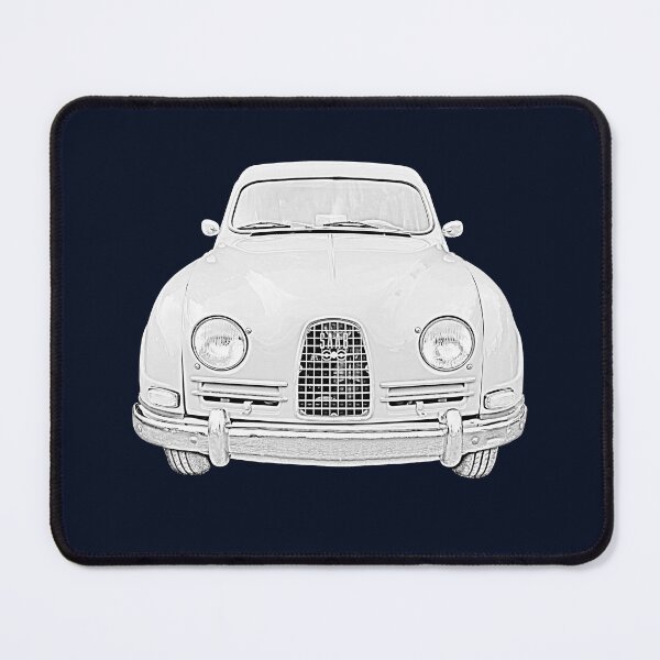Item preview, Saab 96 classic 1960s Swedish car monochrome designed and sold by soitwouldseem.