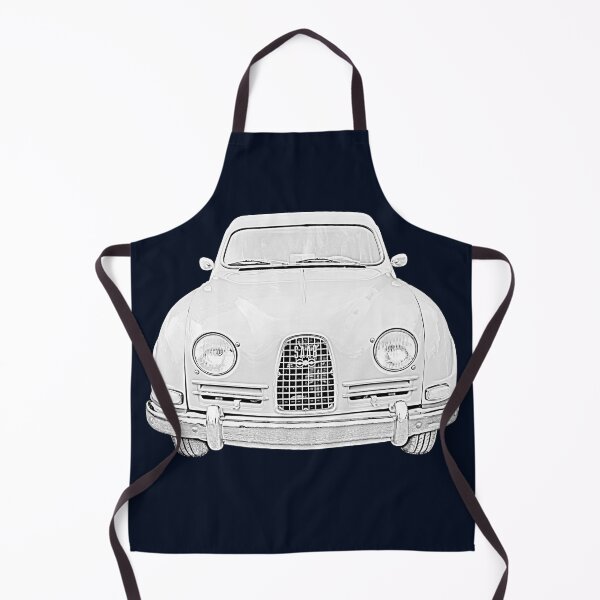 Item preview, Saab 96 classic 1960s Swedish car monochrome designed and sold by soitwouldseem.